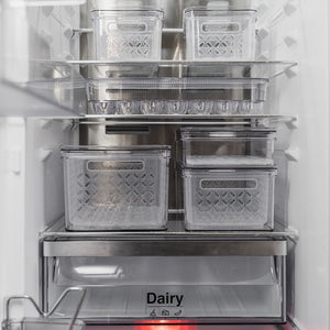 Christiania 1739 Pantry Oppbevaringssett 4 deler - Fire kurvopbevaringsbokser i ulike størrelser for effektiv oppbevaring av frukt og grønnsaker.