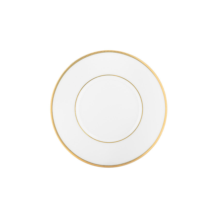 Stilfull skål fra Porsgrund Porselænsfabrik Isabelle Gull-serien med gullkant, ideell for servering av varme drikker.