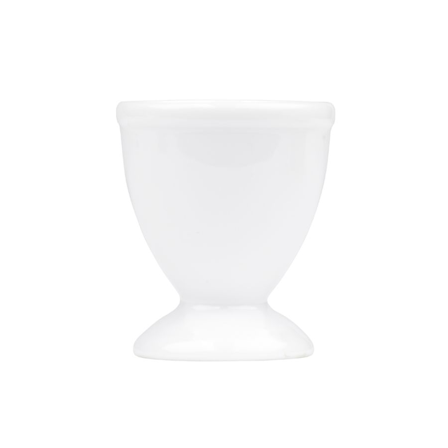 Porsgrunds Porselænsfabrik Sense Eggeglass 4 pk Hvit, elegant hvitt eggeglass i porselen, ideelt for servering av egg.