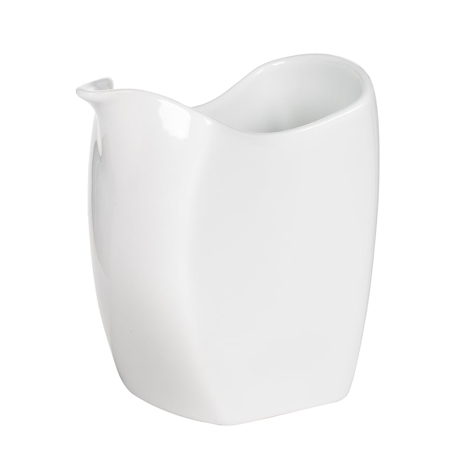 Porsgrunds Porselænsfabrik Hvitt Fløte 14 cl - elegant og moderne fløtemugge i hvit porselen, perfekt til servering av fløte til kaffe eller te.