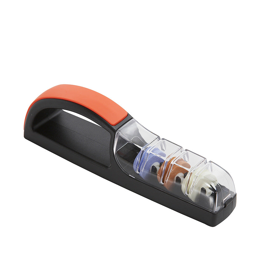 Global MinoSharp Knivsliper med 3 Hjul Rød/Svart