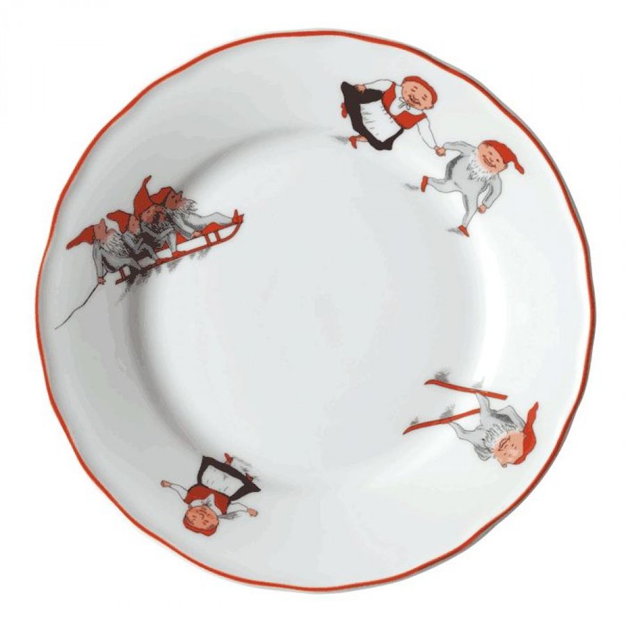 Porsgrunds Porselænsfabrik Nisseservise Gourmet Tallerken 30cm