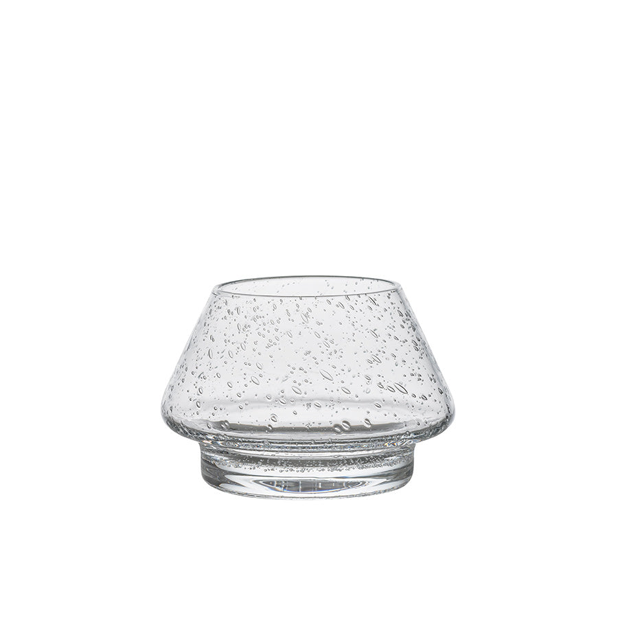 Hadeland Glassverk Gran Lyslykt Klar m/Bobler 2pk, klar glass lyslykt med bobler, ideell for både moderne og tradisjonelt interiør.