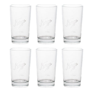 Norgesglasset drikkeglass 400ml i sett med 6 klare drikkeglass som er robuste og passer til varme og kalde drikker.