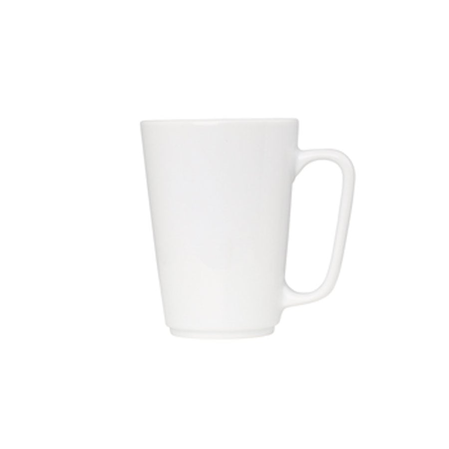 Porsgrunds Porselænsfabrik Sense Krus Maud m/Hank i hvit farge med moderne design, perfekt for kaffe eller te.