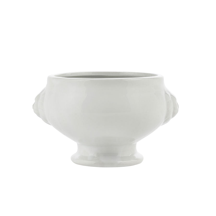 Porsgrunds Porselænsfabrik Ildfast Løve Bolle Hvit 40cl, robust og ildfast, tåler varme og kulde, ideell for ovnsretter.