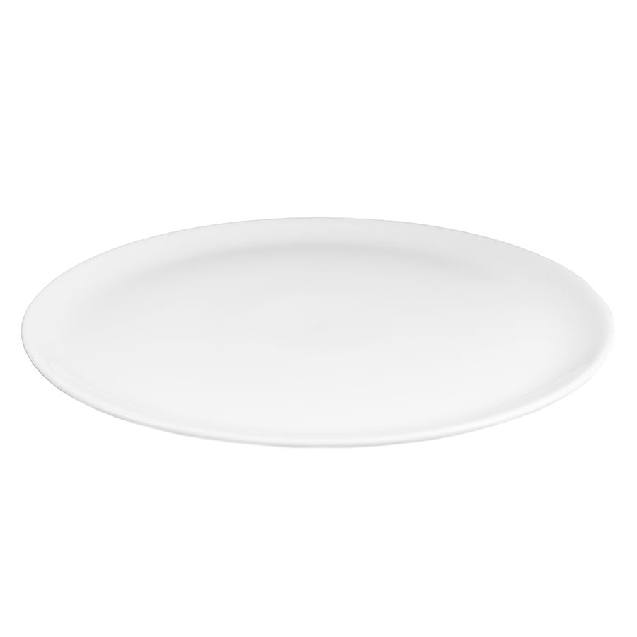 Tomt Porsgrunds Porselænsfabrik Sense pizzafat, klart til servering av din favorittpizza.