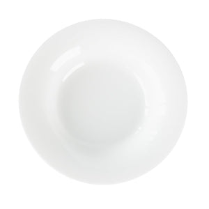 Porsgrunds Porselænsfabrik Roma Hvitt Gourmettallerken 30cm, elegant og glatt hvit tallerken, ideell for servering av gourmetretter.