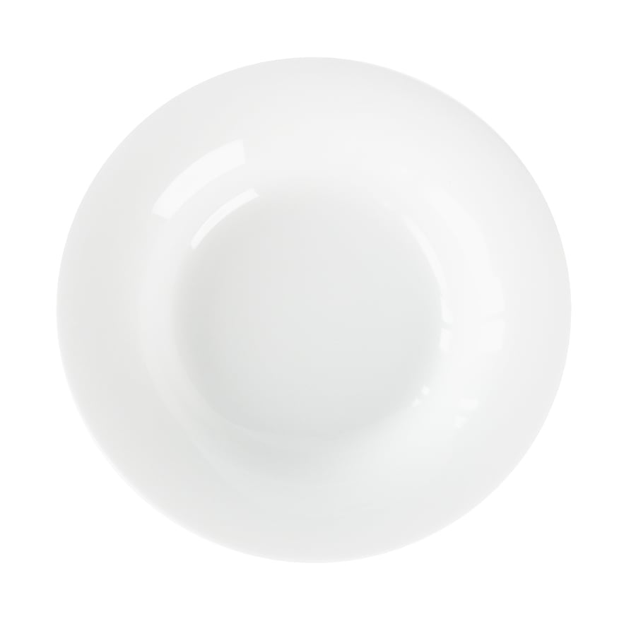 Porsgrunds Porselænsfabrik Roma Hvitt Gourmettallerken 30cm, elegant og glatt hvit tallerken, ideell for servering av gourmetretter.