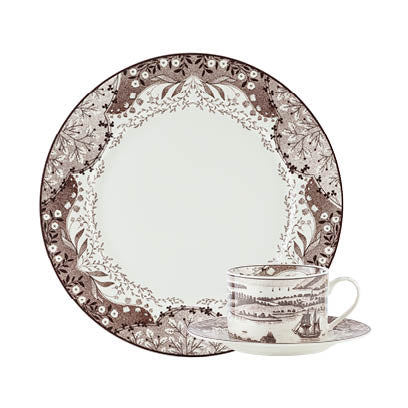 Vintage servise brun