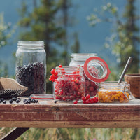 Norgesglass med hengslet lokk