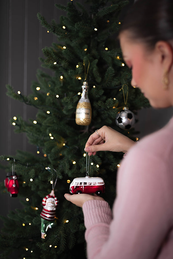 Julekule Folkevogn Buss Glass