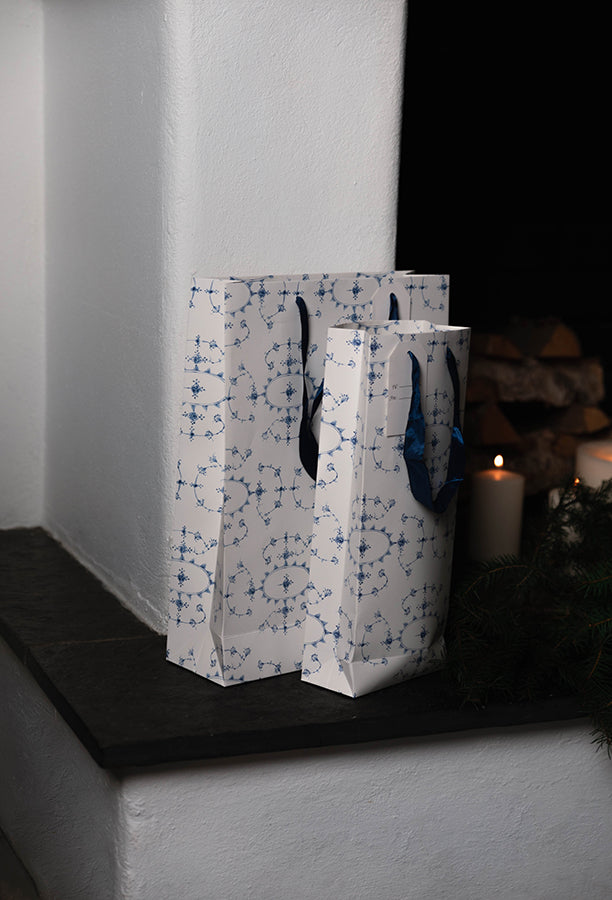 Stråmønster Gavepose 36x15x7cm