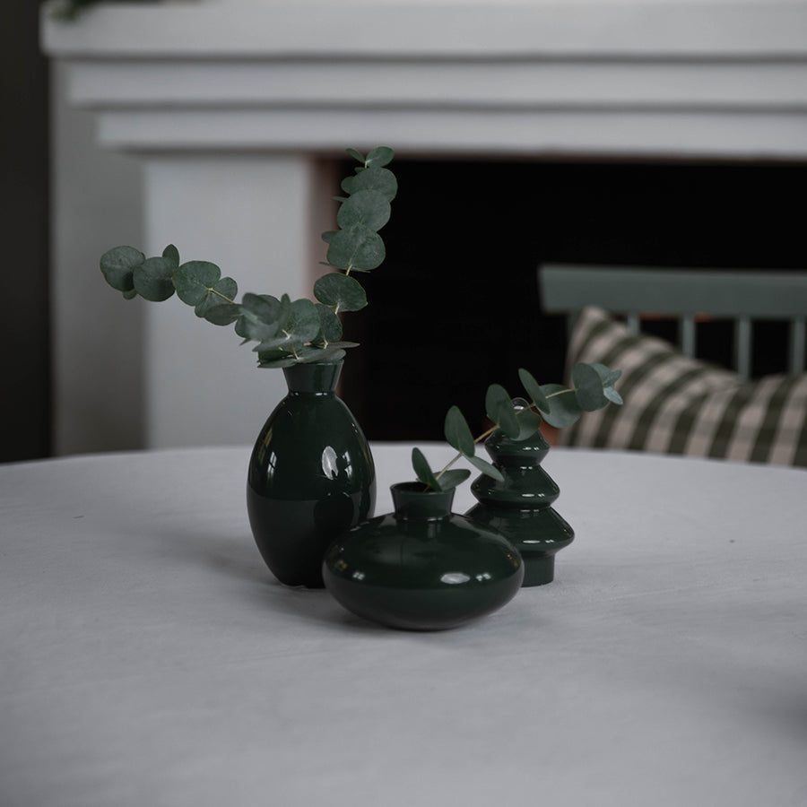 Vase Glass Grønn 14cm