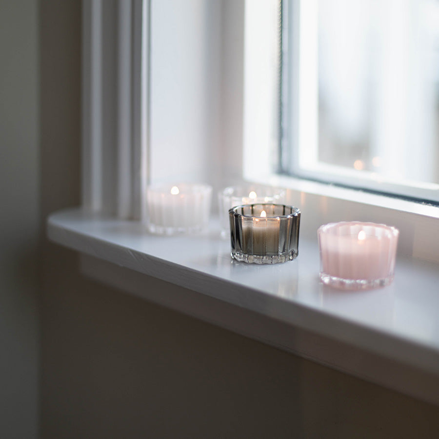 Seasons Love Collection Lyslykt Rund 4cm Grå