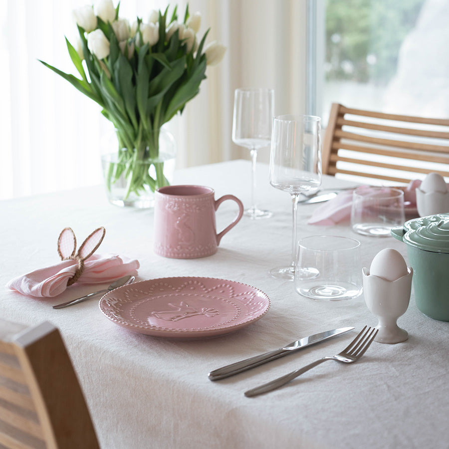 Seasons Easter Collection Tallerken m/Hare 21cm Rosa