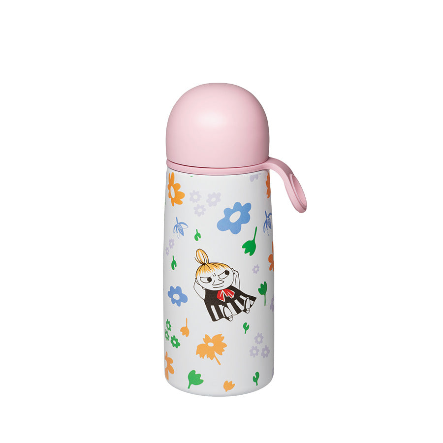 Lille My termos fra Moomin Arabia med fargerike blomster, 0,45L design, perfekt for både varme og kalde drikker.
