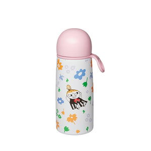 Lille My termos fra Moomin Arabia med fargerike blomster, 0,45L design, perfekt for både varme og kalde drikker.