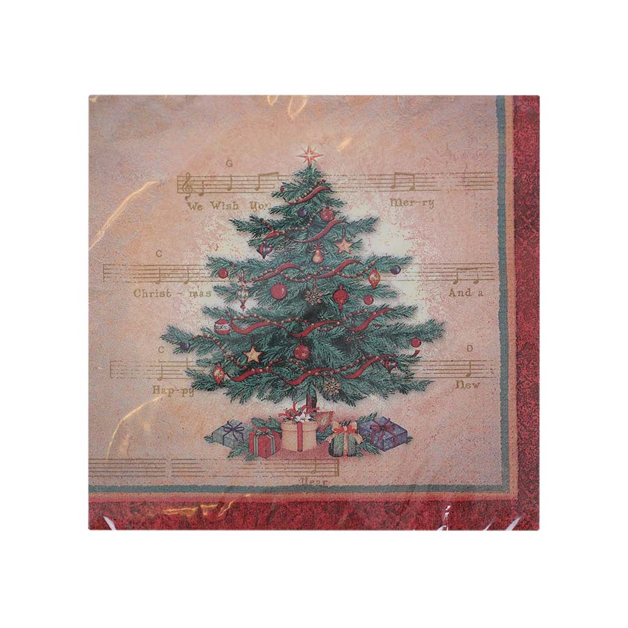 Servietter Juletre Klassisk 33x33cm