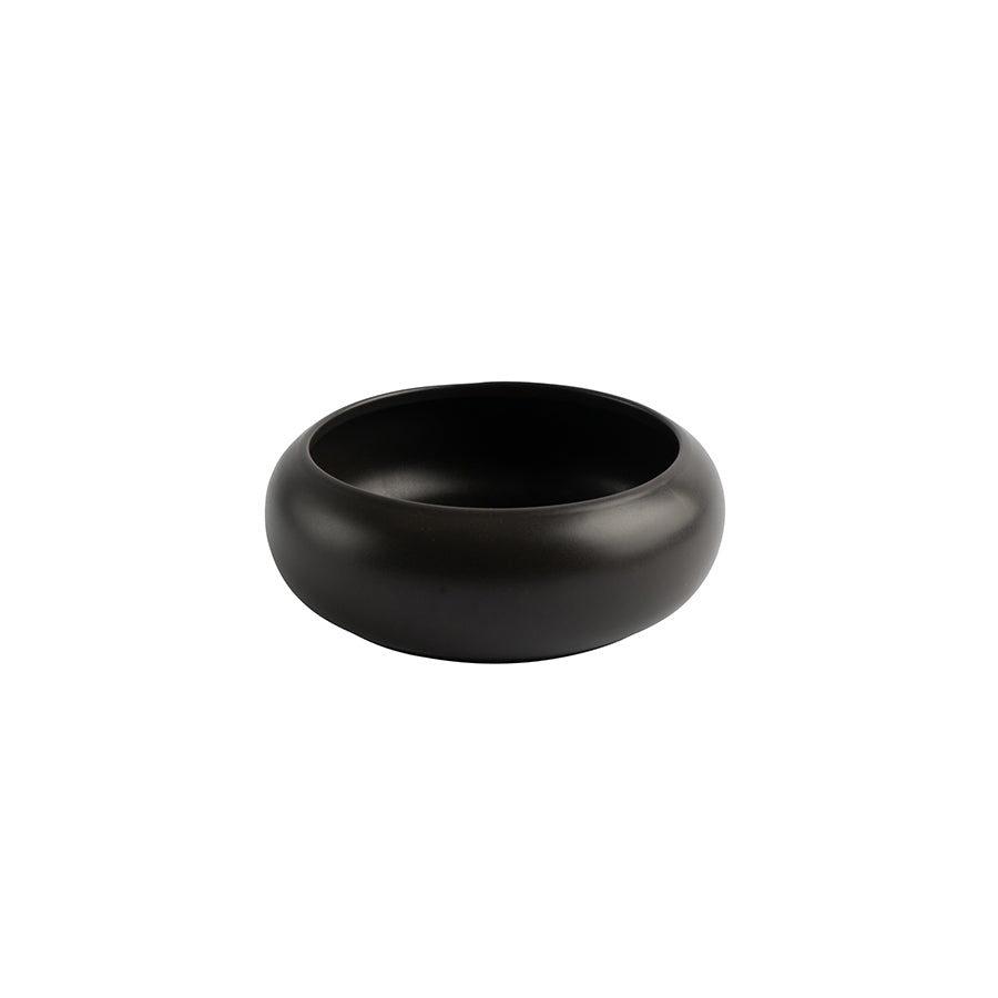 Porsgrunds Porselænsfabrik Natur Serveringsbolle 14 cm Matt Sort