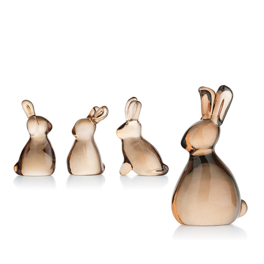 Hadeland Glassverk Påskeharer Kakao 4stk