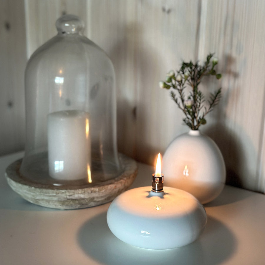 Nordic Living Oljelampe 13,5 x 7cm Hvit