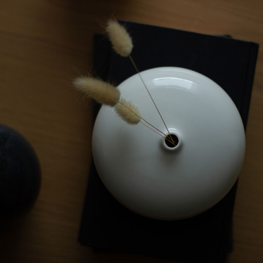 Nordic Living Vase 13,5 x 7cm Hvit