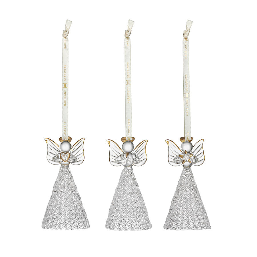 Julepynt Glassengel 3pk