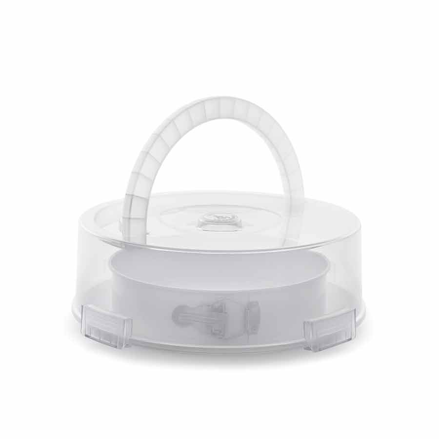 Bake It Easy Kakefat m/Ring og Lokk Karbonstål, perfekt for baking og servering av kaker.