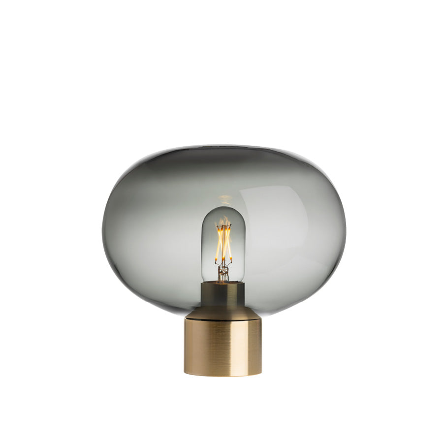 Hadeland Glassverk Arkiv Bordlampe 4169 Røkgrå Liten