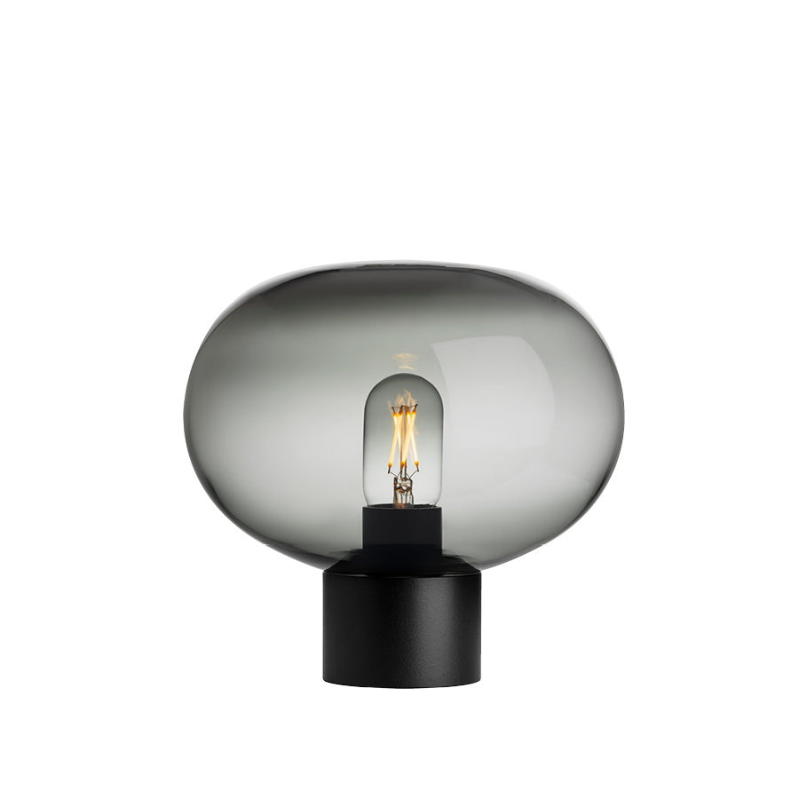 Hadeland Glassverk Arkiv Bordlampe 4169 Røkgrå Liten
