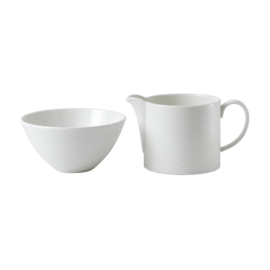 Wedgwood Gio Sukkerskål & Fløtemugge