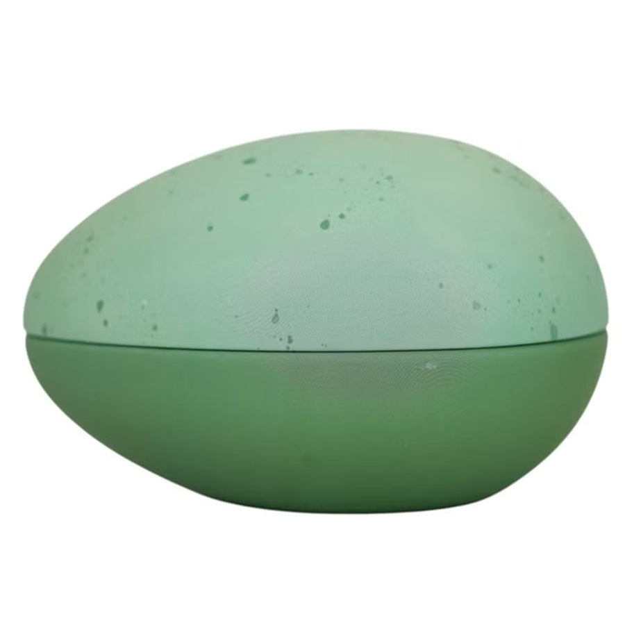 Amundsen Påskeegg m/Påskegodt Grønt, dekorativt metallpåskeegg i grønn farge, robust design ideell for gjenbruk til påske.