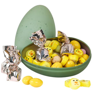 Amundsen Påskeegg m/Påskegodt Grønt, fylt med fargerikt påskegodt og sjokolade, mye glede og smak i hvert egg, perfekt til påske.