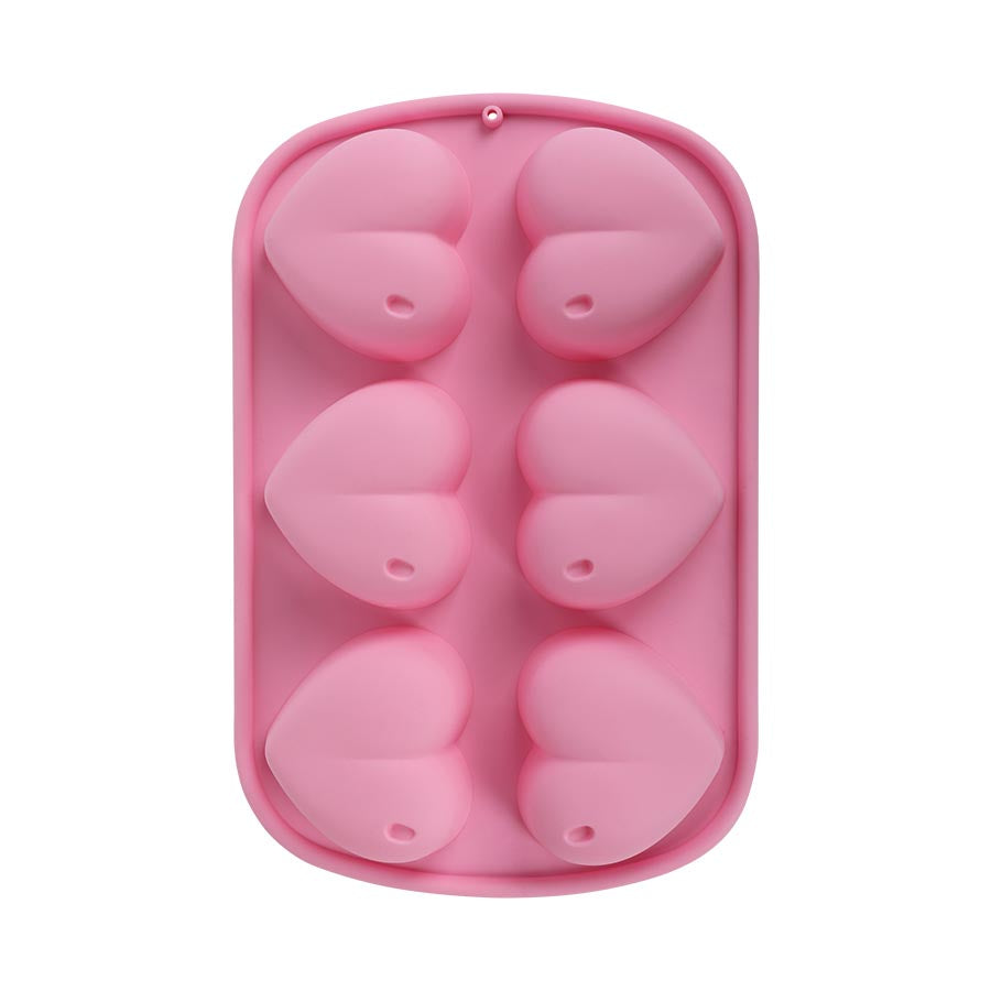 Seasons Love Collection Bakeform Hjerter Silikon 25,5x17x3cm Rosa