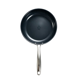 Christiania Glasmagasin Plasma Ti stekepanne 24 cm sett ovenfra med langt håndtak