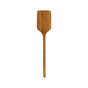 Stekespade i oliventre fra Christiania Glasmagasin, 32 cm, med bred og flat spadeflate