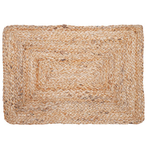 Christiania Glasmagasin Tekstil Dekkebrikke 35x50cm Jutte i naturlig flettet jute. Dekkebrikke for borddekorasjon med rustikk stil og funksjonalitet.