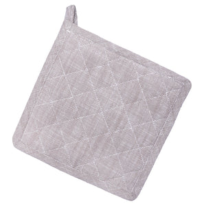 Christiania Glasmagasin gryteklut beige 20x20cm, praktisk og stilren kjøkkendetalj laget av 100% bomull, med vasket look, perfekt for håndtering av varme kjeler.