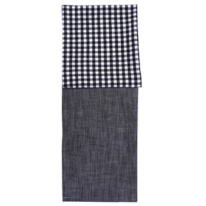 Christiania Glasmagasin kjøkkenhåndkle 2pk Grå 50x70cm, inkludert et ensfarget håndkle og et ruterhåndkle, ideelt for kjøkkenet og daglig oppvask, Kjøkkenhåndkle.