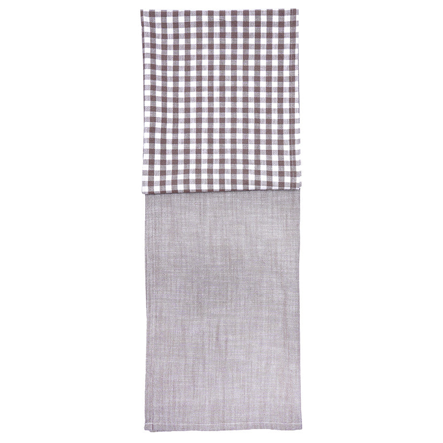 Christiania Glasmagasin kjøkkenhåndkle 2pk beige, 50x70cm, med et klassisk rutemønster, perfekt for matlaging og oppvask. Kjøkkenhåndkle med myk bomullskvalitet, som kombinerer funksjonalitet med tidløs design.