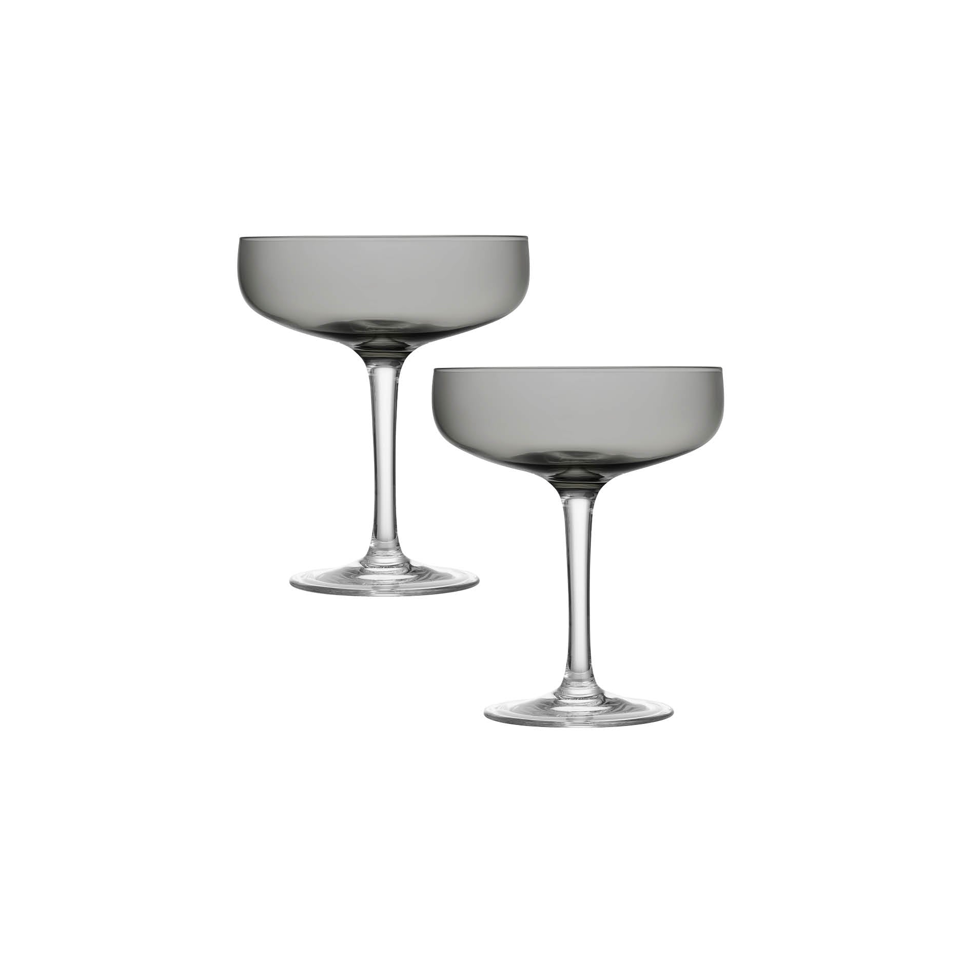 Hadeland Glassverk Odyssé Cavaskål Røkgrå 25cl 2pk
