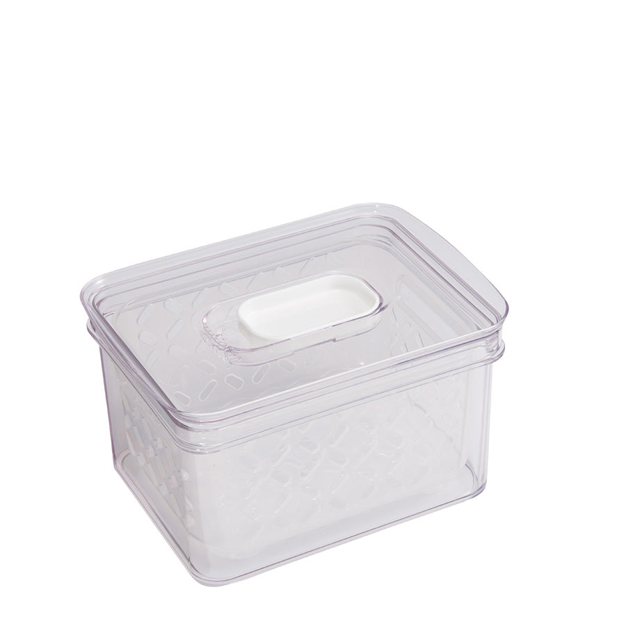 Christiania 1739 Pantry Oppbevaring m/Kurv 1,8L – gjennomsiktig oppbevaringsboks med kurv, designet for å holde kjøleskapet ryddig og organisert.