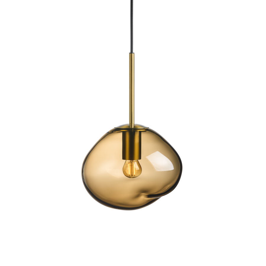 Hadeland Glassverk Crystal Stone Pendellampe Kakao