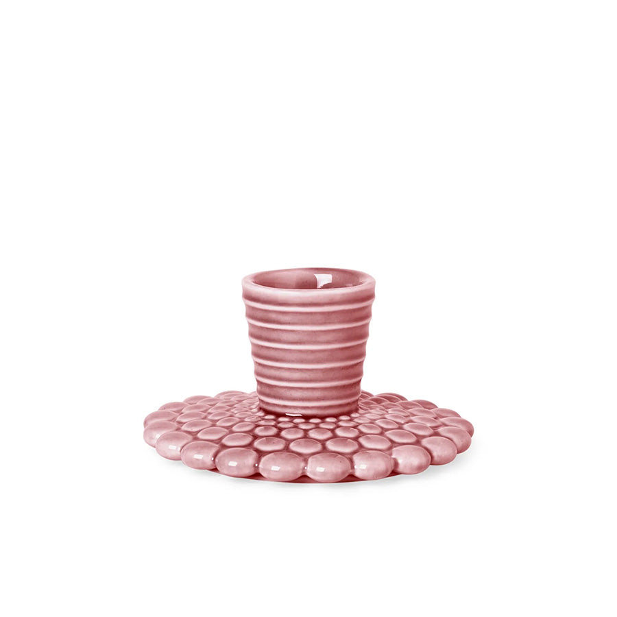 PIPANELLA CANDLESTICK BUBBLE LINES DUSTY ROSE
