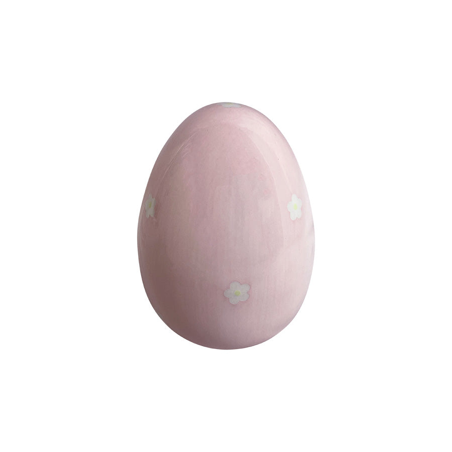 Seasons Easter Collection Egg m/Blomster 11cm Rosa