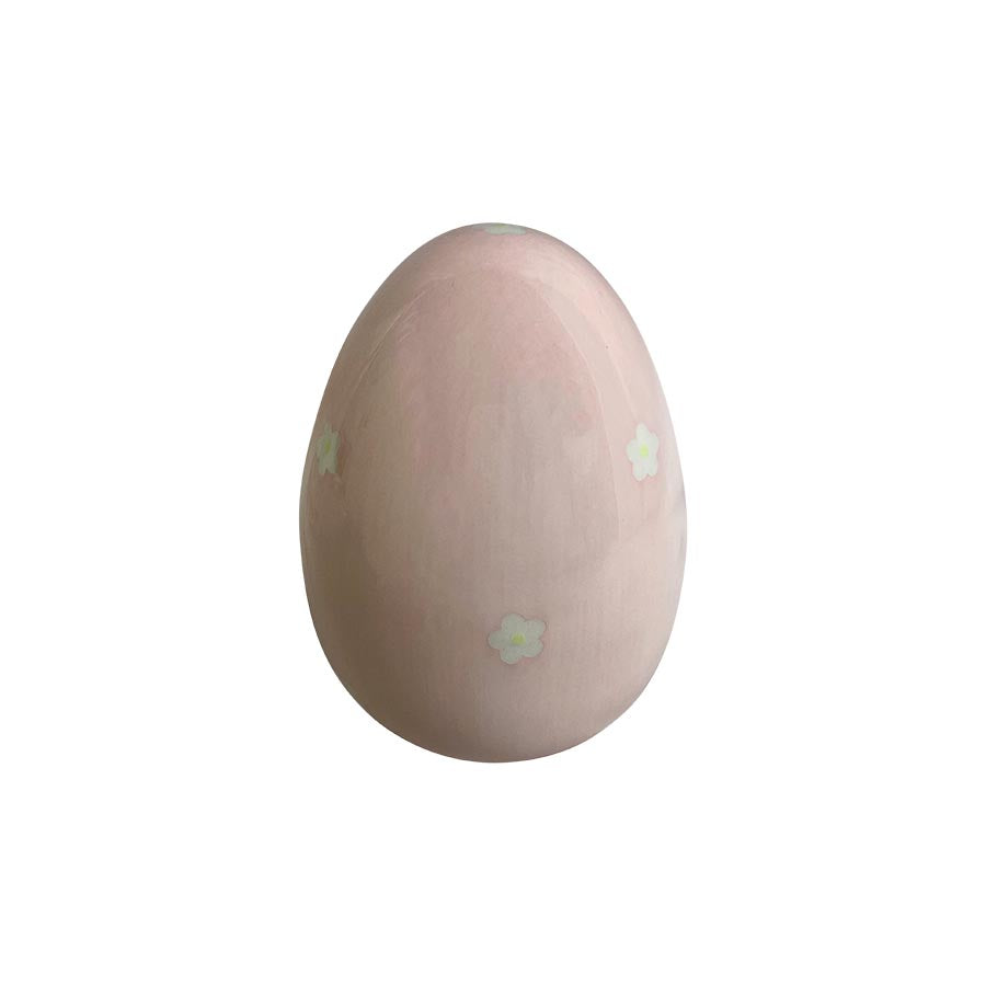 Seasons Easter Collection Egg m/Blomster 11cm Rosa