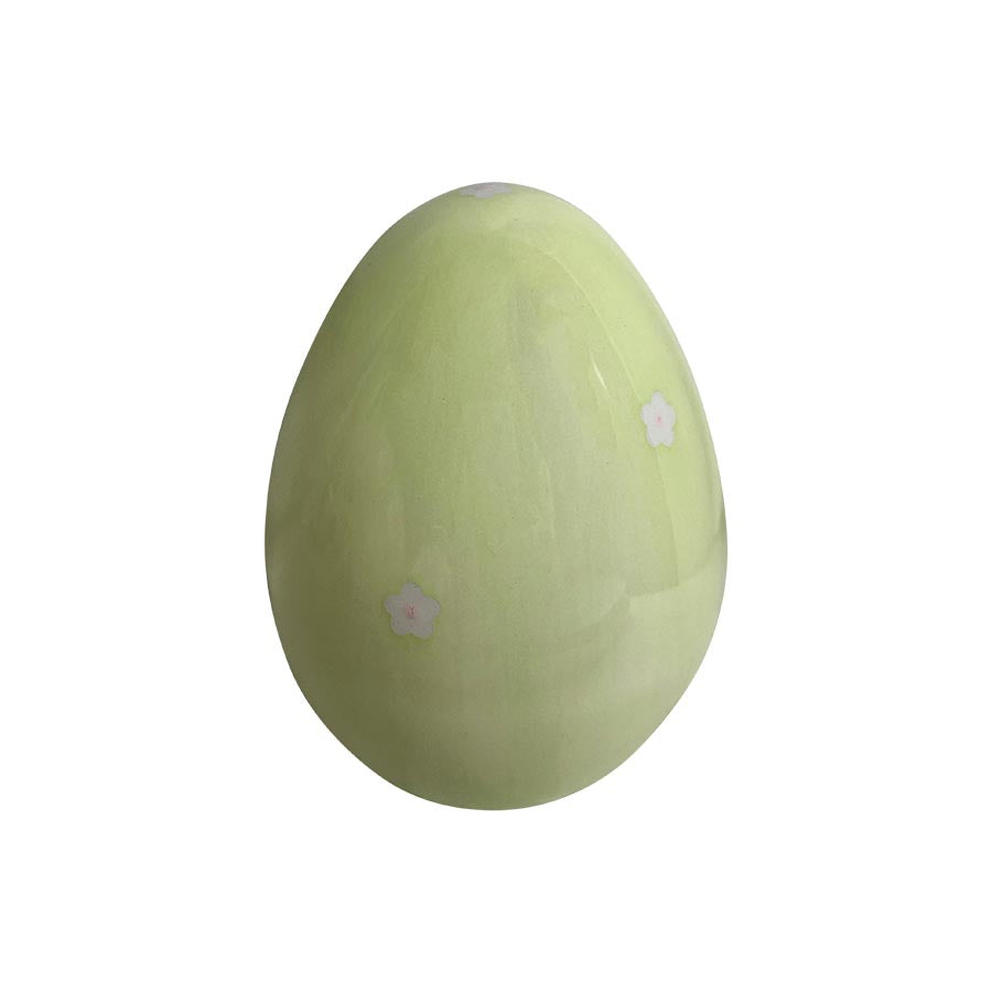 Seasons Easter Collection Egg m/Blomster 12,5cm Grønn