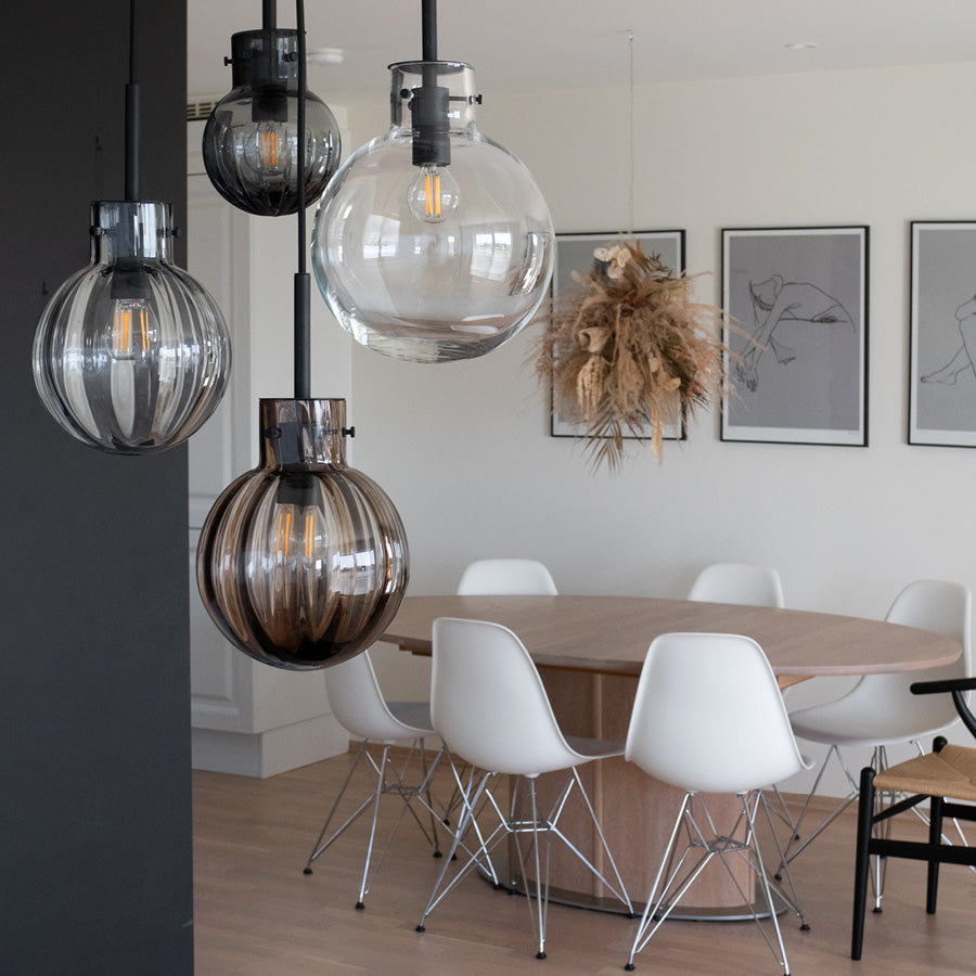 Hadeland Glassverk Krystallkule Taklampe 5stk Vidde