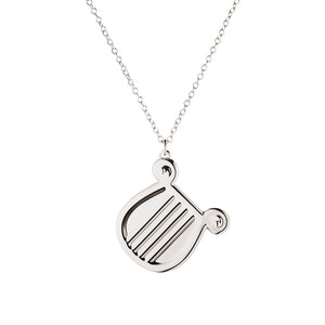 Georg Jensen juleornament 2026 formet som en harpe i palladiumbelagt sinklegering